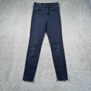 Joe's Jeans Womens High Rise Skinny Jeans Faded Black Denim Size 25
